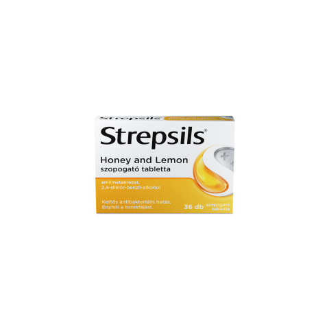 STREPSILS HONEY AND LEMON szopogató tabletta tabletta 36db