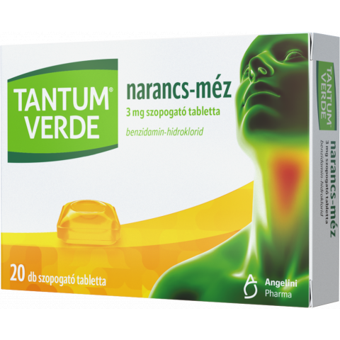 TANTUM VERDE® NARANCS-MÉZ 3 mg szopogató tabletta 20db