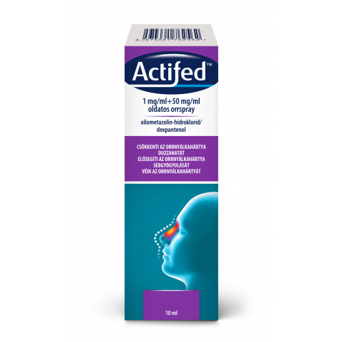 ACTIFED® 1mg/ml + 50mg/ml oldatos orrspray 10ml