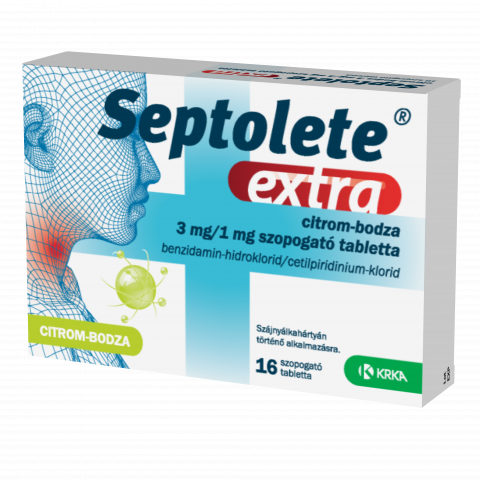 SEPTOLETE EXTRA 3mg/1mg citrom-bodza ízben 16db