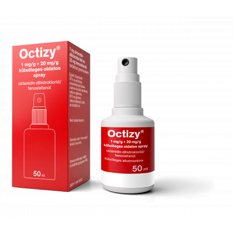 OCTIZY 1mg/g + 20mg/g külsőleges oldatos spray 50ml