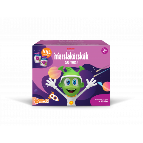 MARSLAKÓCSKÁK GUMMI BODZÁVAL gumitabletta 60db+60db