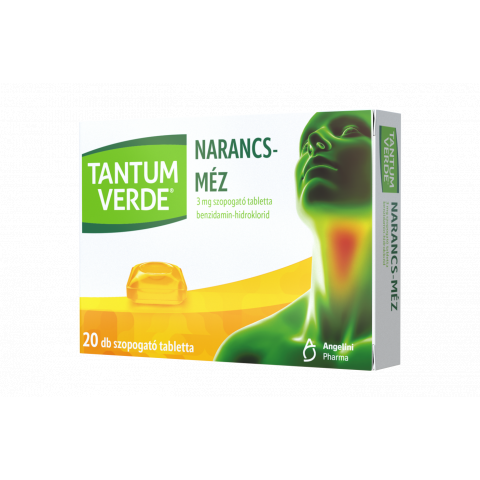 TANTUM VERDE® NARANCS-MÉZ 3mg szopogató tabletta 20db