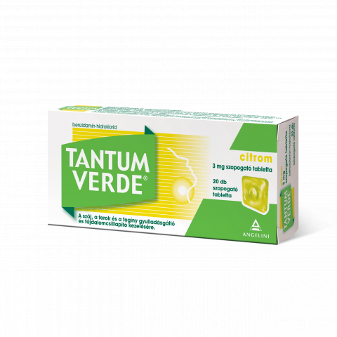 TANTUM VERDE® CITROM 3mg szopogató tabletta 20db 