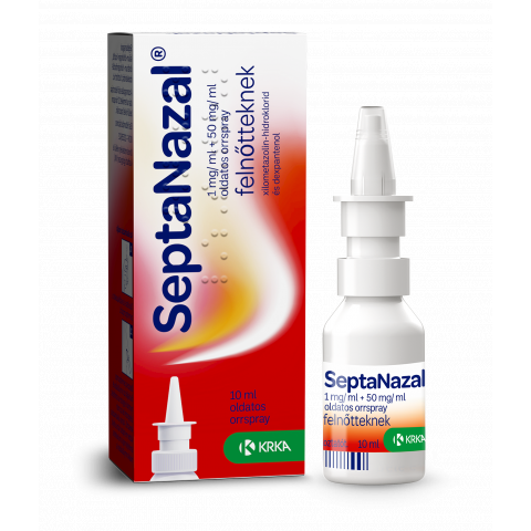 SEPTANAZAL 1mg/ml + 50mg/ml oldatos orrspray felnőtteknek 10ml