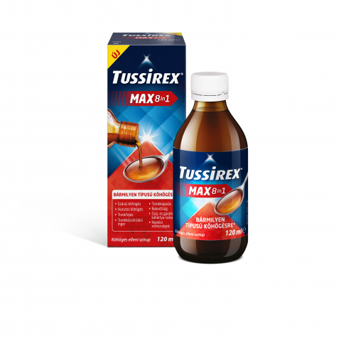 TUSSIREX MAX 8in1 szirup köhögésre 120ml