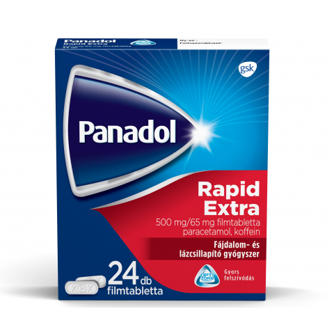 PANADOL RAPID EXTRA 500mg/65mg ﬁlmtabletta 24db