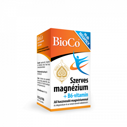 BIOCO SZERVES MAGNÉZIUM + B6-VITAMIN MEGAPACK tabletta 90db