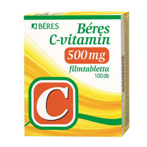 BÉRES C-VITAMIN 500mg filmtabletta 100db