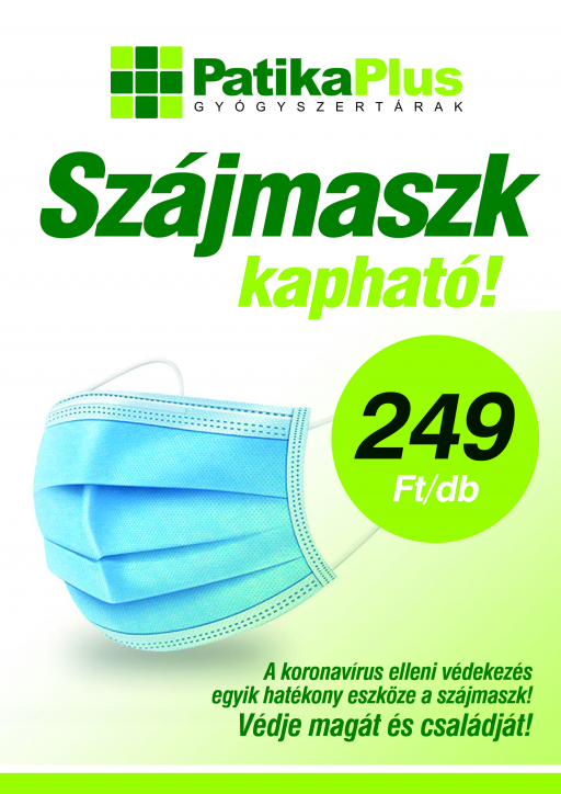 Szájmaszk 249 Ft!